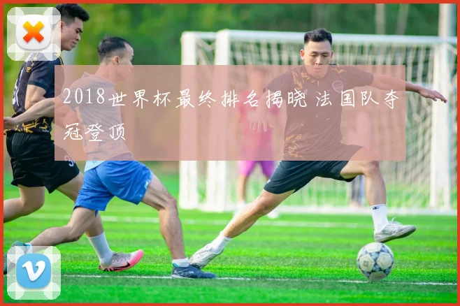 2018世界杯最终排名揭晓 法国队夺冠登顶